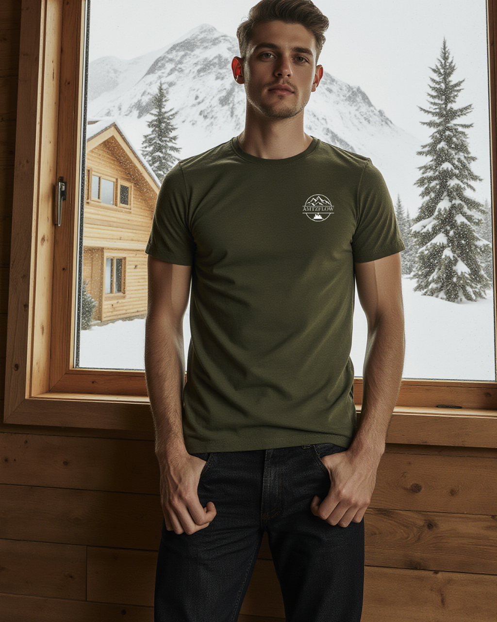 T-shirt forest AMTZFLOW